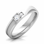 Load image into Gallery viewer, Platinum Love Bands Diamond Couple Rings JL PT CB 163
