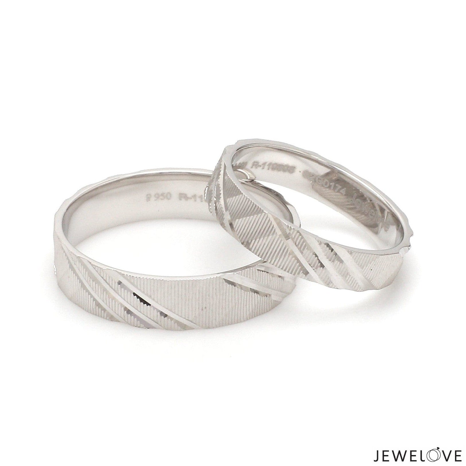 Platinum Love Bands for Couple JL PT 1307