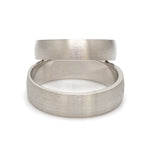 Load image into Gallery viewer, Fingerprints Heart Platinum Love Bands Couple Rings JL PT 1405
