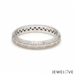Load image into Gallery viewer, Platinum Love Bands with Brush Finish JL PT 1480
