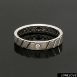 Load image into Gallery viewer, Platinum Love Bands with Diamonds JL PT 1457

