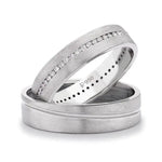 Load image into Gallery viewer, Platinum Love Bands with Neo Full Eternity JL PT 105
