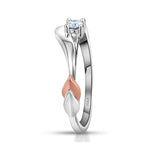 Load image into Gallery viewer, Platinum Love Bands with Rose Gold &amp; Diamonds JL PT 1076
