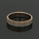 Load image into Gallery viewer, Platinum Love Bands with Rose Gold Ring JL PT 1406
