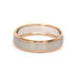 Load image into Gallery viewer, Platinum Love Bands with Rose Gold Ring JL PT 1408
