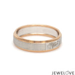 Load image into Gallery viewer, Platinum Love Bands with Rose Gold Ring JL PT 1408
