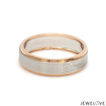 Load image into Gallery viewer, Platinum Love Bands with Rose Gold Ring JL PT 1408
