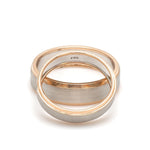 Load image into Gallery viewer, Platinum Love Bands with Rose Gold Ring JL PT 1408
