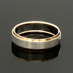 Load image into Gallery viewer, Platinum Love Bands with Rose Gold Ring JL PT 1408
