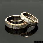 Load image into Gallery viewer, Platinum Love Bands with Rose Gold Ring JL PT 1408
