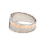 Load image into Gallery viewer, Platinum Love Bands with Rose Gold Ring JL PT 1413
