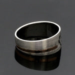 Load image into Gallery viewer, Platinum Love Bands with Rose Gold Ring JL PT 1413
