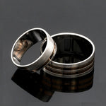 Load image into Gallery viewer, Platinum Love Bands with Rose Gold Ring JL PT 1413
