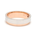 Load image into Gallery viewer, Platinum Love Bands with Rose Gold Step JL PT 925-A
