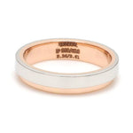 Load image into Gallery viewer, Platinum Love Bands with Rose Gold Step JL PT 925-A
