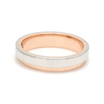 Load image into Gallery viewer, Platinum Love Bands with Rose Gold Step JL PT 925-A
