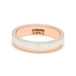 Load image into Gallery viewer, Platinum Love Bands with Rose Gold Step JL PT 925-A
