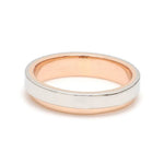 Load image into Gallery viewer, Platinum Love Bands with Rose Gold Step JL PT 925-A
