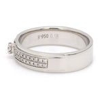 Load image into Gallery viewer, Platinum Love Bands with Sparkling Diamonds JL PT 622
