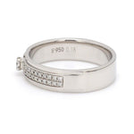 Load image into Gallery viewer, Platinum Love Bands with Sparkling Diamonds JL PT 622
