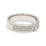 Load image into Gallery viewer, Platinum Love Bands with Sparkling Diamonds JL PT 622
