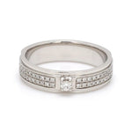 Load image into Gallery viewer, Platinum Love Bands with Sparkling Diamonds JL PT 622
