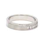 Load image into Gallery viewer, Platinum Men’s Band with 5 Diamonds JL PT 904
