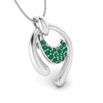 Load image into Gallery viewer, Platinum Pendant Emerald for Women JL PT P NL8636E   Jewelove.US
