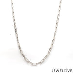 Load image into Gallery viewer, Platinum Rectangular Links Chain for Men JL PT CH 1212-A   Jewelove.US
