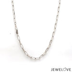 Load image into Gallery viewer, Platinum Rectangular Links Chain for Men JL PT CH 1212-A   Jewelove.US
