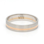 Load image into Gallery viewer, Platinum Ring with a Rose Gold Streak JL PT 1003
