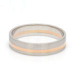 Load image into Gallery viewer, Platinum Ring with a Rose Gold Streak JL PT 1003
