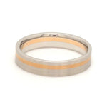 Load image into Gallery viewer, Platinum Ring with a Rose Gold Streak JL PT 1003
