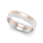 Load image into Gallery viewer, Platinum Ring with a Rose Gold Streak JL PT 1003
