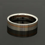 Load image into Gallery viewer, Platinum Ring with a Rose Gold Streak JL PT 1003
