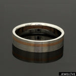 Load image into Gallery viewer, Platinum Ring with a Rose Gold Streak JL PT 1003
