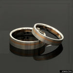 Load image into Gallery viewer, Platinum Ring with a Rose Gold Streak JL PT 1003
