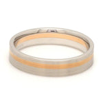 Load image into Gallery viewer, Platinum Ring with a Rose Gold Streak JL PT 1003
