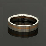 Load image into Gallery viewer, Platinum Ring with a Rose Gold Streak JL PT 1003
