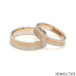 Load image into Gallery viewer, Platinum Ring with a Rose Gold Streak JL PT 1003
