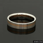 Load image into Gallery viewer, Platinum Ring with a Rose Gold Streak JL PT 1003
