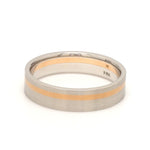 Load image into Gallery viewer, Platinum Ring with a Rose Gold Streak JL PT 1003
