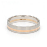 Load image into Gallery viewer, Platinum Ring with a Rose Gold Streak JL PT 1003
