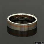 Load image into Gallery viewer, Platinum Ring with a Rose Gold Streak JL PT 1003
