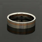 Load image into Gallery viewer, Platinum Ring with a Rose Gold Streak JL PT 1003

