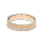 Load image into Gallery viewer, Platinum Ring with a Rose Gold Streak JL PT 1003
