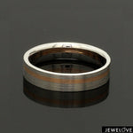 Load image into Gallery viewer, Platinum Ring with a Rose Gold Streak JL PT 1003
