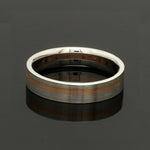 Load image into Gallery viewer, Platinum Ring with a Rose Gold Streak JL PT 1003
