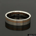 Load image into Gallery viewer, Platinum Ring with a Rose Gold Streak JL PT 1003
