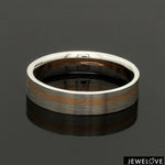 Load image into Gallery viewer, Platinum Ring with a Rose Gold Streak JL PT 1003

